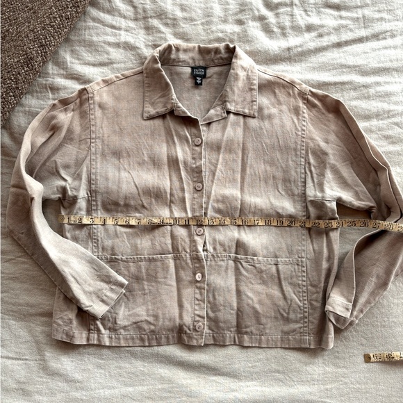 Vintage Eileen Fisher Linen Chore Coat - Picture 6 of 8